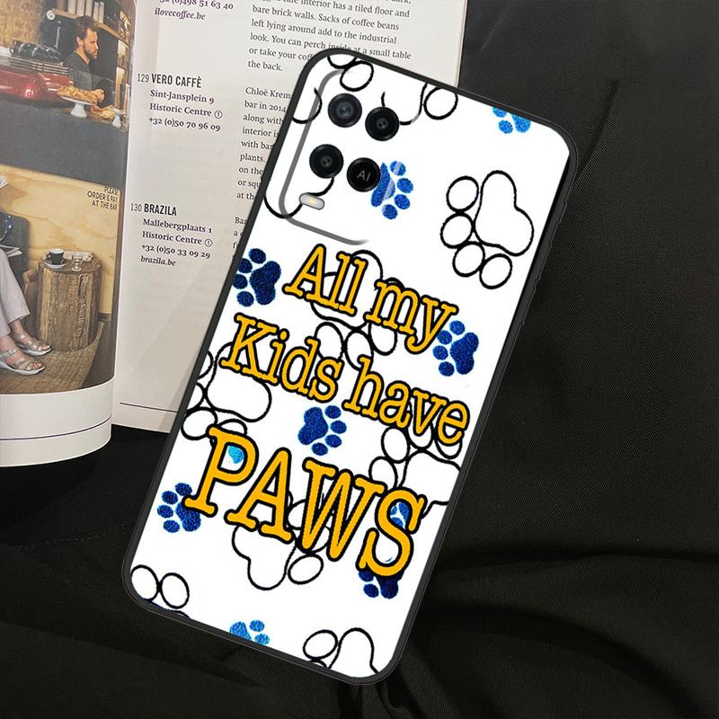 Dog Friends Cat Pet Paws For Oppo A80 A60 A40 A94 A54 A98 A78 A18 A38 A58 A16 A76 A96 A17 A77 A74 A57S A15 Phone Case