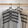 1pcMulti-functional Space-saving Hanger - 5-in-1 Multi-layer Metal Hanger with Non-slip Foam Pads, Suitable for Coats, Sweaters