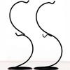 Creative Heart/Moon Shaped Iron Hanging Holder Plant Glass Vase Stand