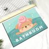 Quick-drying Diatom Mud Carpet Non-slip Entry Toilet Bathroom Absorbent Floor Mat Living Room Cushioned Foot Mat Cute Cartoon