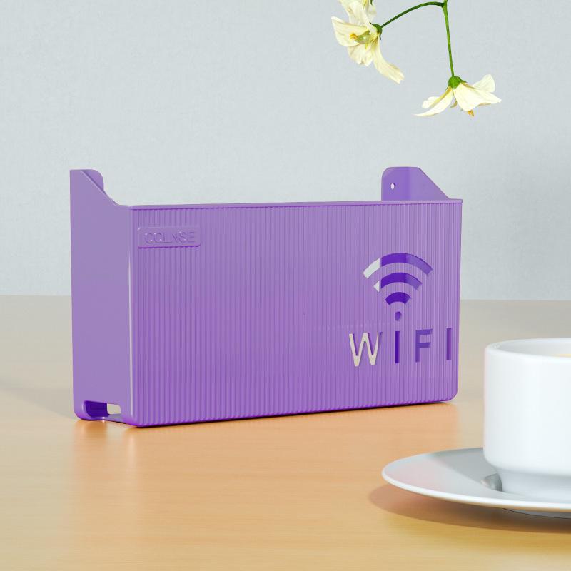 Запатентованное настенное крепление для маршрутизатора WiFi, ящик для хранения без отверстий для гостиной