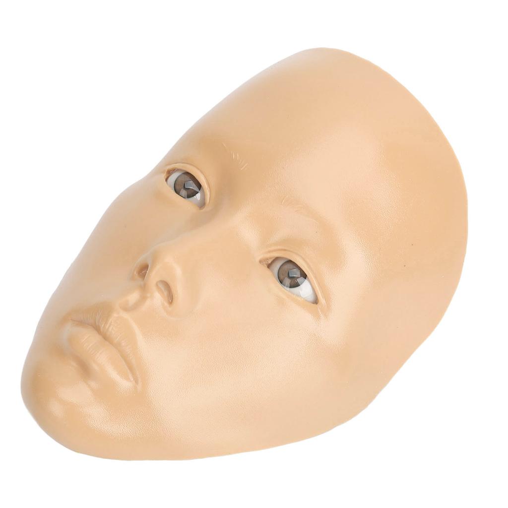 Практика макияжа лица с пластиковой подставкой 5D силиконовая полнолицевая доска для практики макияжа многоразовая