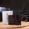 Миниатюрное мужское портмоне из натуральной фактурной кожи CANPELLINI Purse 21521 Коричневое