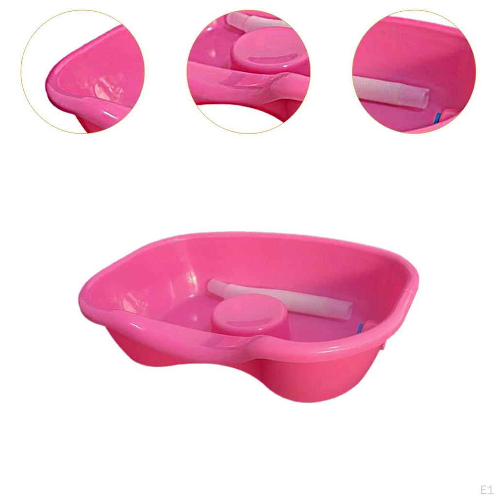 Раковина для мытья волос для лежачих больных, миска для мытья шампунем со сливной трубой, переносная ванна для мытья у кровати,