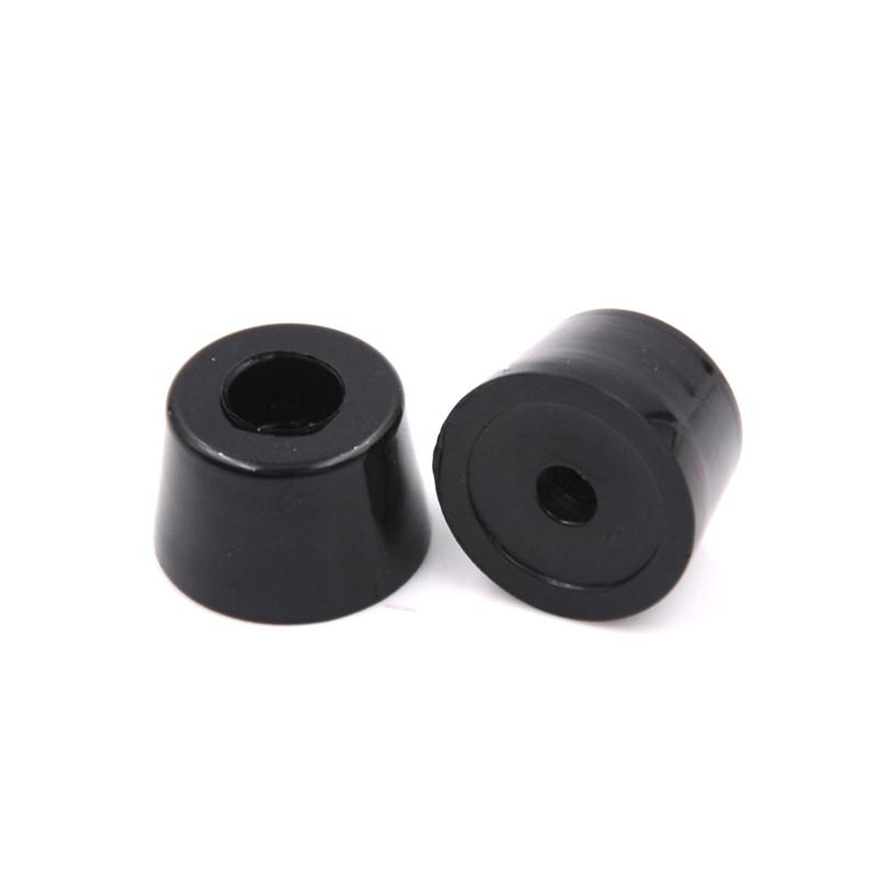 10 шт., черные конические утопленные резиновые ножки, бамперы, размеры 21 x 15 мм