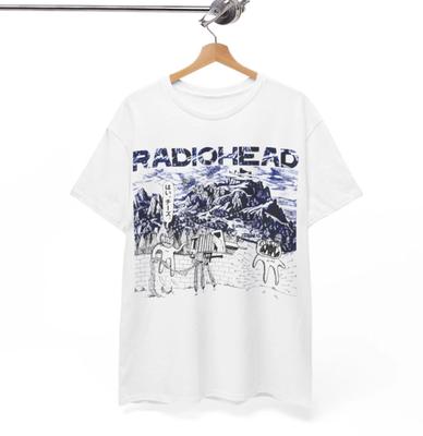 Футболка Radiohead, Футболка Radiohead Графическая футболка Radiohead Винтажная футболка группы