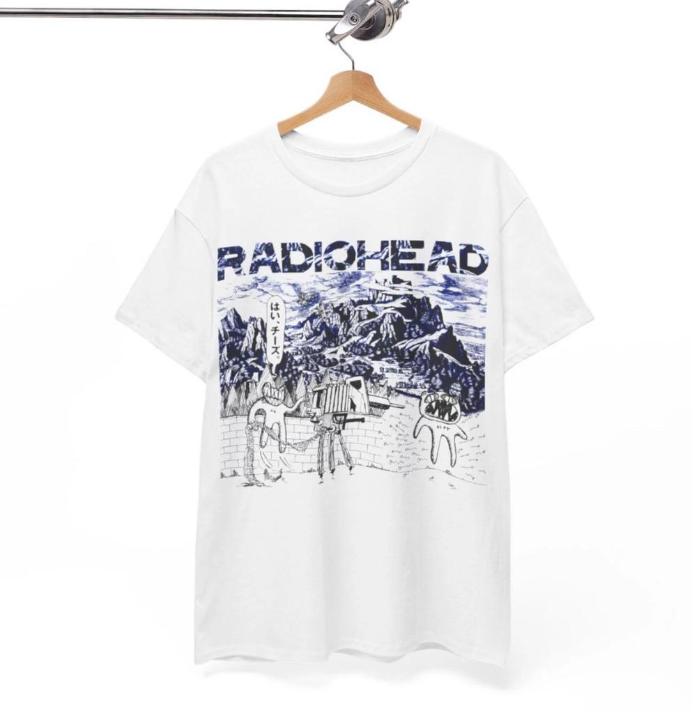 Футболка Radiohead, Футболка Radiohead Графическая футболка Radiohead Винтажная футболка группы