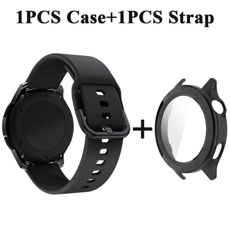 Чехол для ПК + силиконовый ремешок для часов Xiaomi Watch S4 /S4 ESIM Release Soft Sports Strap Shell Watchband Case Cover