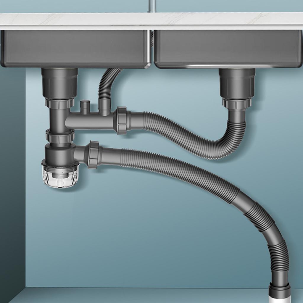 Сифон P-образный Замены Модернизации Видимый Съемный Легкий в Использовании Сливные Клапаны для Кухни Ванной Комнаты Измельчителя Пищевых Отходов