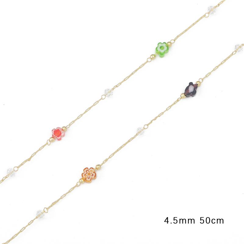 50 см медная цепочка на руку, подвеска для DIY ожерелья, браслета, аксессуары для изготовления ювелирных изделий, принадлежности ручной работы