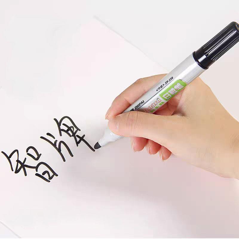 10 Pcs Black Water-based Erasable Whiteboard Pen Blackboard Pen Drawing Board Pen Writing Board Easy-to-erase Office Supplies