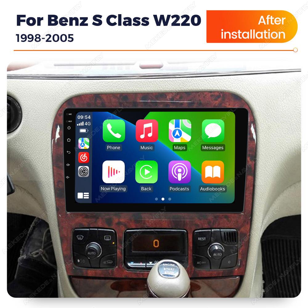 Navifly 2Din Android автомобильный радиоприемник мультимедийный плеер GPS для Mercedes Benz S Class W220 S280 S320 S350 S400 S430 S500 S600 1998-2005