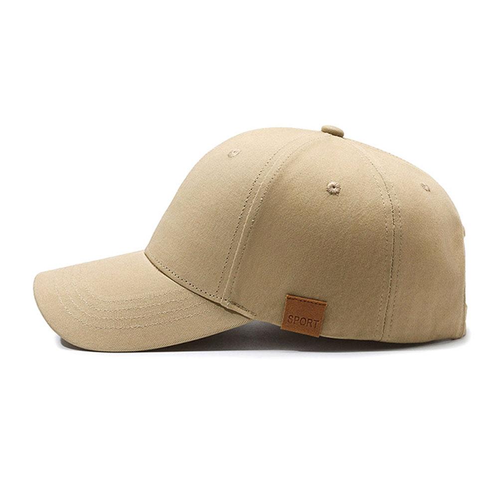 Men's Solid Color Oversized Peaked Cap 60-65cm Adjustable UV Protection Baseball Cap Outdoor Sports Hat