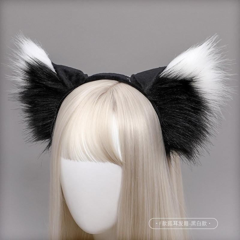 Handmade Fox Ear Headband Cosplay Costume Party Halloween Accessory Sweet Kawaii Style