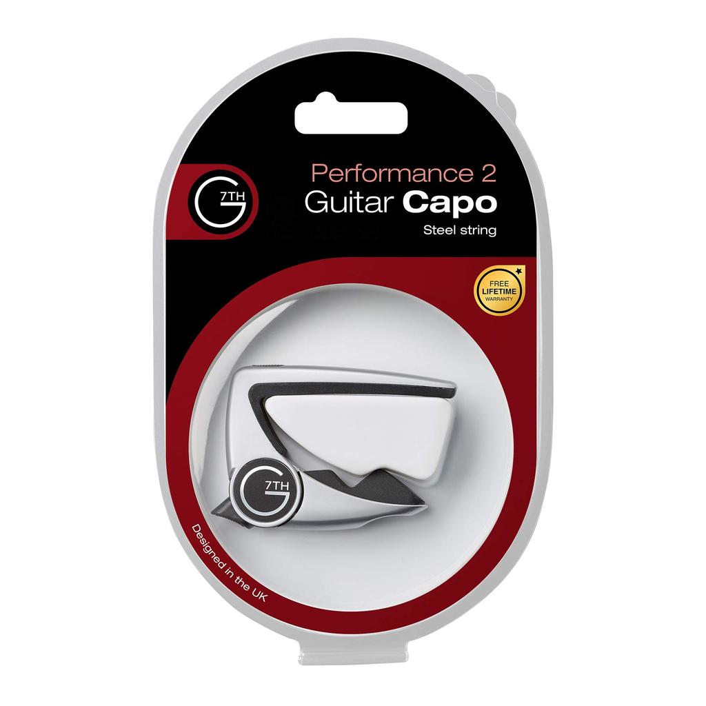 G7TH PERFORMANCE 2 CAPO Folk Guitar Silver [Officially Imported] 6-String Capo,