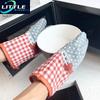 Oven Mitts Cotton Fashion Kitchen Pad Cooking Microwave Baking BBQ Oven Potholders Gloves Mitts Cooking Glove