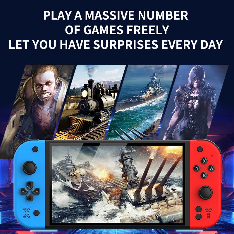 G90 7-дюймовая 64 ГБ 4000 мАч портативная портативная игровая консоль аркадная высокая четкость Для PSP/PS1 ностальгическая ретро ТВ игровой контроллер