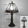 Tiffany Vintage Stained Glass Table Lamp for Bedside or Cafe