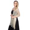 Shawl Flat Women Fashion Gold and Silver Silk Wraps Evening Dress Shawl Scarf Dance
