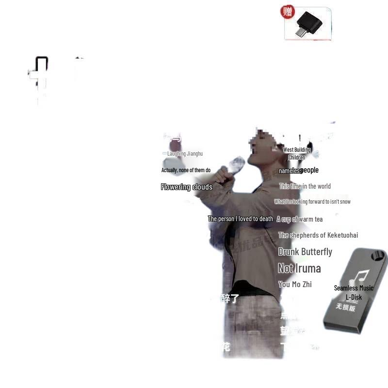 Флешка USB для автомобиля TikTok 2025: HD Музыка и Видео MP4/MP3 со Спикером