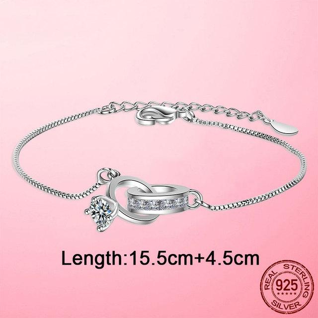 Браслет-цепочка Femme из серебра 925 пробы с единорогом, браслет-цепочка с застежкой-лобстером Infinity для женщин, ювелирные изделия