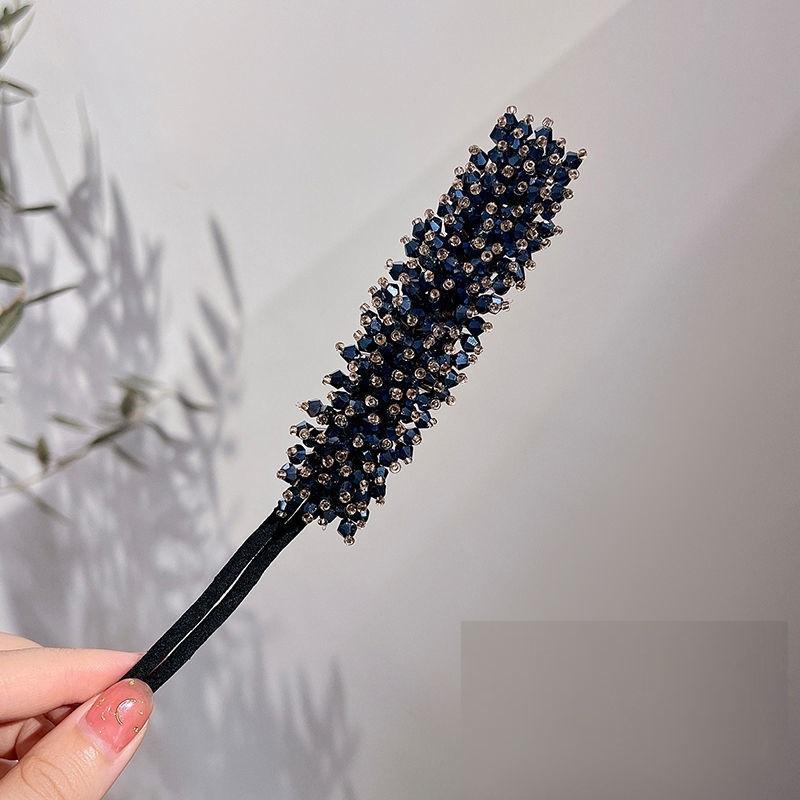 Ruoshui женщина горный хрусталь жемчуг цветок булочка для волос DIY инструмент для прически для женщин аксессуары для волос свадебная лента для волос