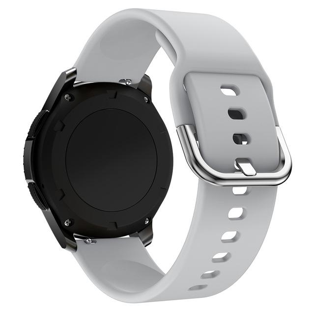 Силиконовый ремешок для Samsung Active 2/Amazfit Bip/Huawei Watch 3/GT2 Спортивный мягкий браслет для 20-мм ремешка Galaxy Watch 4
