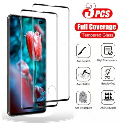 3 шт. изогнутое закаленное стекло для Samsung Galaxy S24 Ultra S20 S21 S23 Plus S21 FE стекло для телефона Samsung Note 10 20 Ultra S10 S9