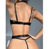 Sexy Push Up Lingerie Set Women Garter With Choker Erotic Underwear Sex Bra Thongs Ladies Underwear Set