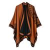 Women Autumn and Winter British Style Cashmere Scarf Female Shawl Dual-purpose Shawl Cloak