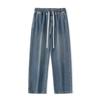 Fashion Men's Baggy Jeans Loose Straight Korean Fashion High Street Casual Daily Dragging Wide-leg Pants