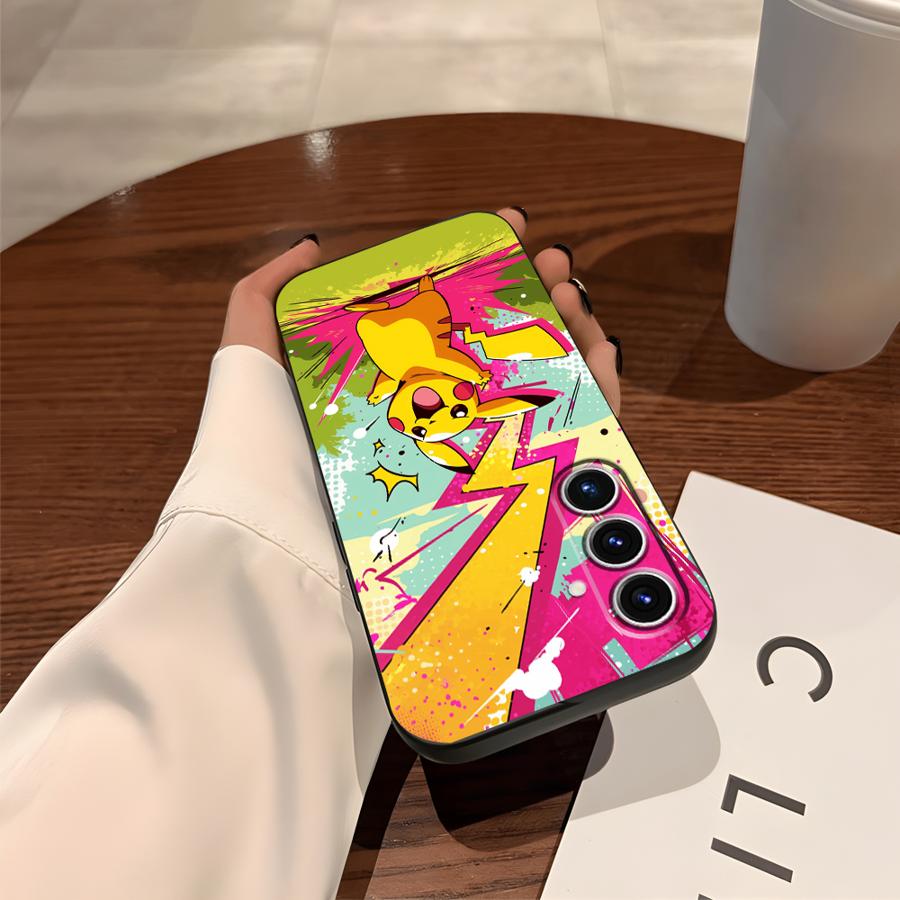Милый чехол-футляр для телефона Pokemon Pikachu для Samsung Galaxy A05 A15 A70 A04 A06 A13 A20 A50 A17 A16 A40 A12