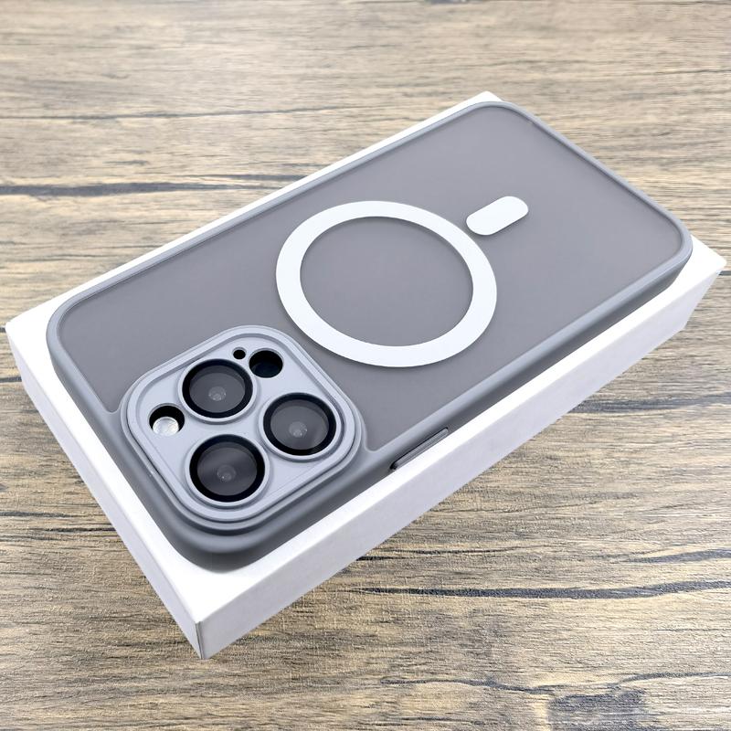 Роскошный матовый чехол для iPhone 16 15 14 13 12 11 Pro Max iPhone15 iPhone14 iPhone13 для Magsafe Magnetic Anti-Fingerprint Covers