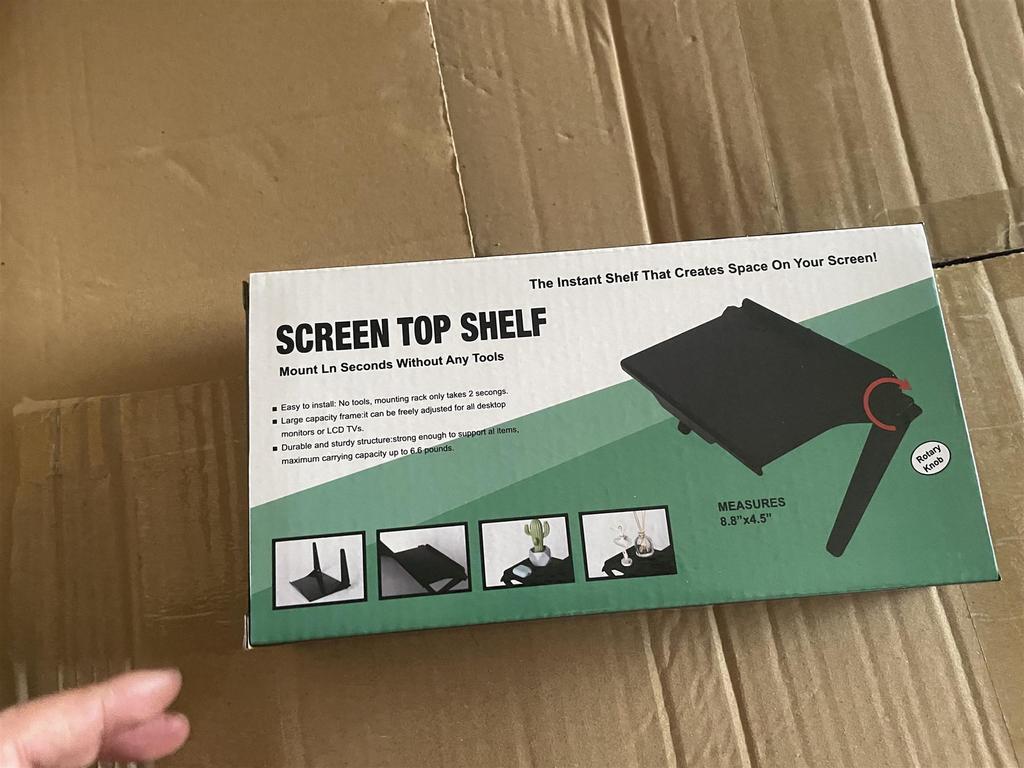 Пластиковая стойка для хранения без перфорации для экранов телевизоров или компьютеров