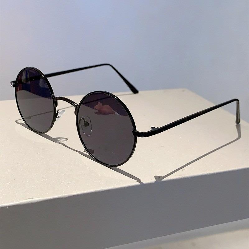 Мужские солнцезащитные очки Металлические солнцезащитные очки с круглой оправой Солнцезащитные очки для вождения Велосипедные очки