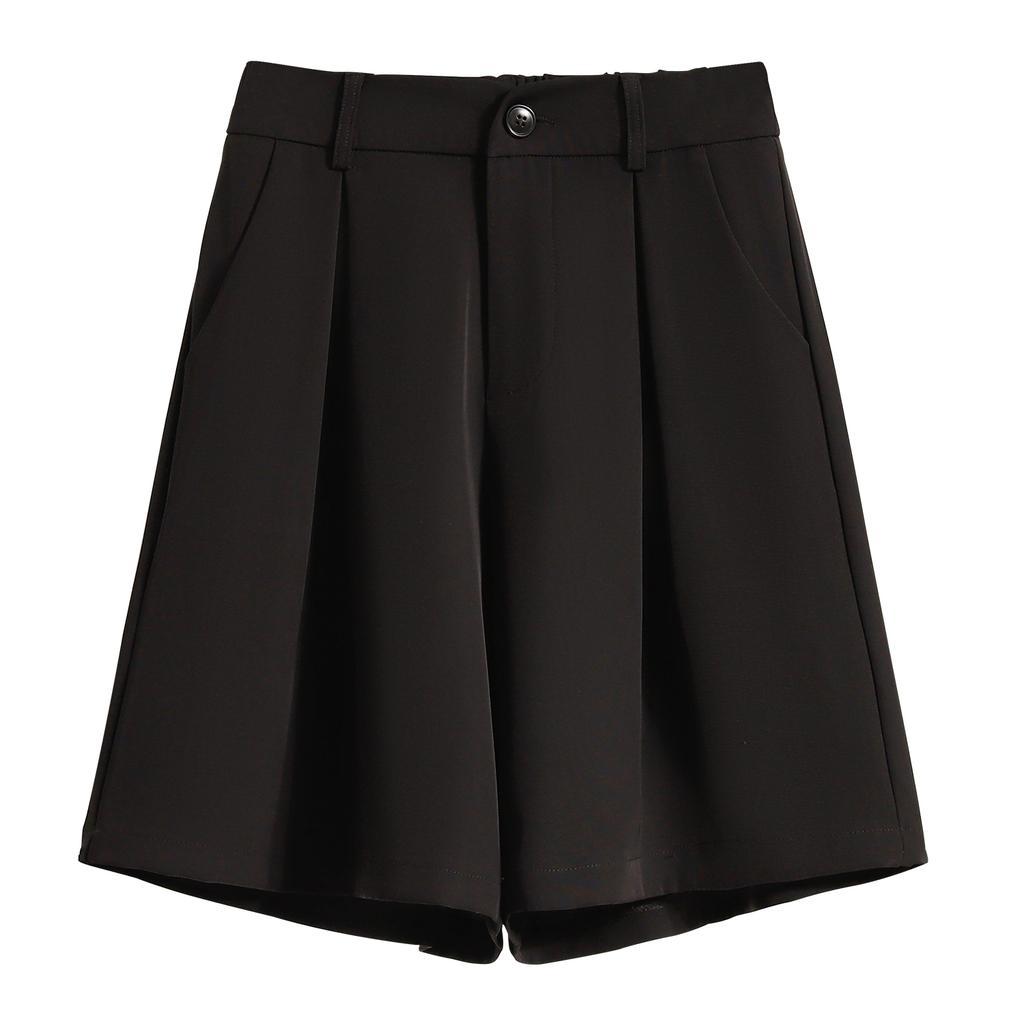 Dimanaf 2025 Plus Size Shorts Summer Women High Waist Loose Casual Short Pants Basic Harem Wide Leg Pants New