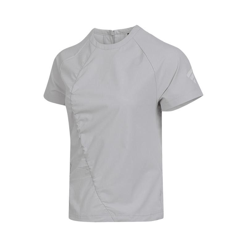 Adidas FOS T Shirts Women's Gray Crew Neck Moderate KG7127