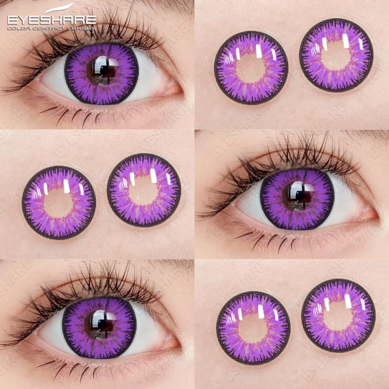 Eyeshare Косплей Цветные контактные линзы для глаз Хэллоуин Сумасшедшие цветные линзы Косметика Красота Ученик Годовое использование