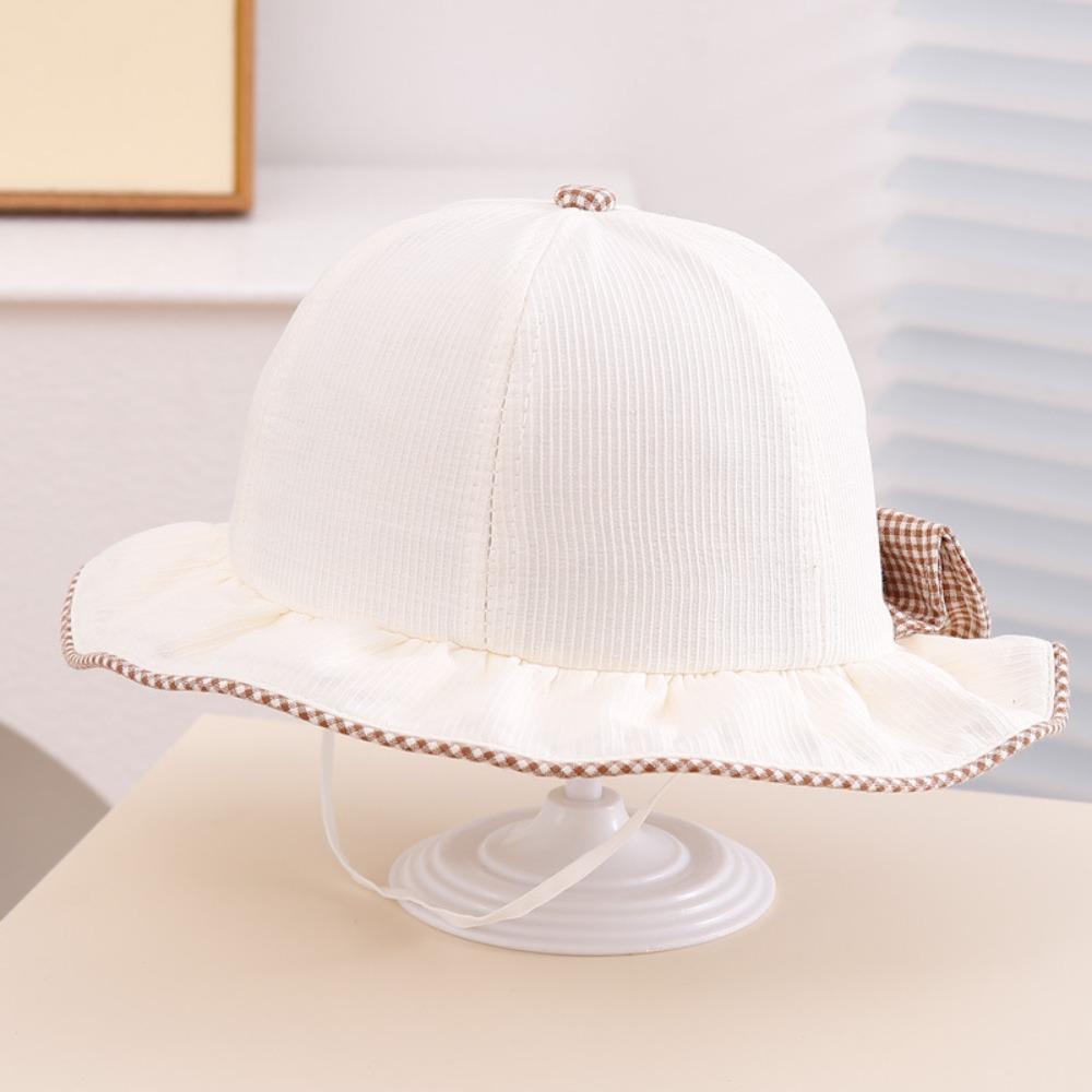 Детская шляпа-ведро Bow, ветрозащитная шляпа рыбака, модная солнцезащитная шляпа, лето