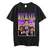 JRJZ Men's Clothing Oversized Cotton T-Shirts For Men Short Sleeve T-Shirt For Men from Michael Scott Homame The Office #913144