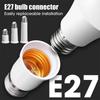 5Pcs E27 To E27 Extender Lamp Holder Lengthened Socket For Led Bulb Base 220V 65-120Mm Accessories White-Shell Converters Bases Diode