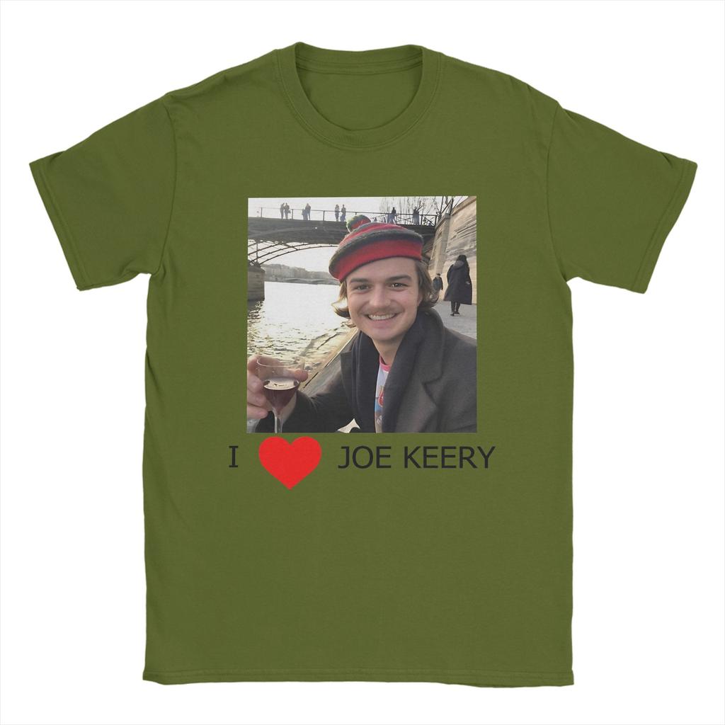 I Joe Keery Unisex T Shirt Djo Crazy Tee Shirt Short Sleeve Round Neck TShirts Pure Cotton Graphic Printed Tops