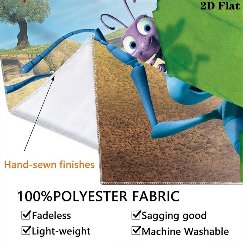 A Bug's Life Wall Tapestry Aesthetic Wall Hanging Printed Fabric Blanket Decorative Tapestries for Bedroom Living Room Home Decor