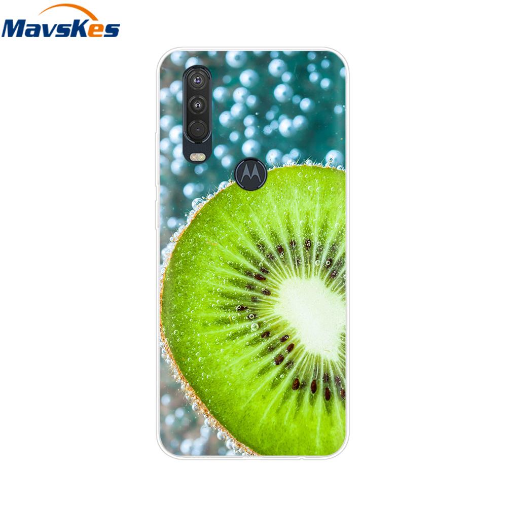 Для Moto One Action Чехол Мягкий ТПУ Силиконовая Задняя Крышка Для Motorola Moto One Vision OneAction Чехол для Телефона Защитный Модный Чехол