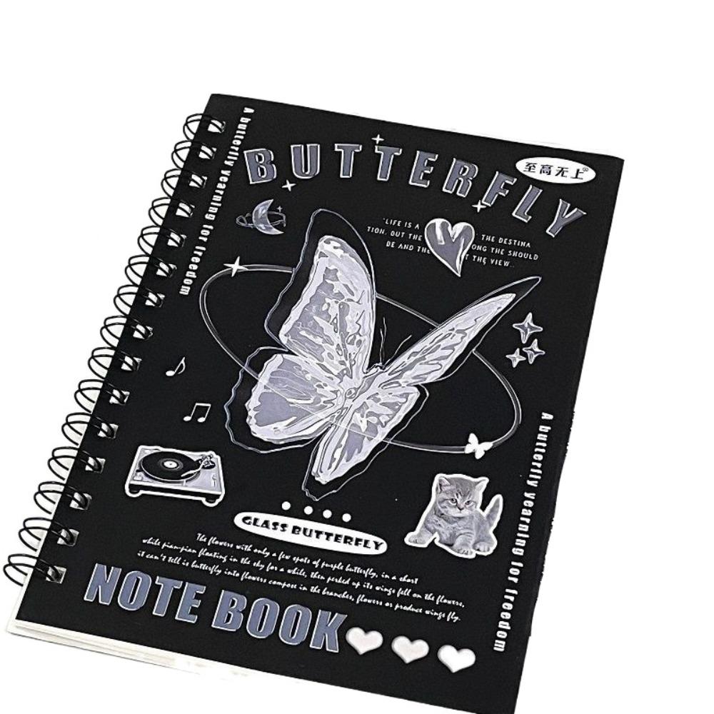 Блокнот А5 на 50 листов Y2K Винтажный блокнот в американском стиле на спирали Офисные аксессуары