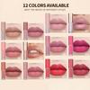 Матовая нюдовая помада Бархатная жидкая помада для сексуальных губ Гладкий макияж губ с подарочной коробкой Набор из 12 цветов, Стойкая, Не оставляет следов на чашке, Блеск, Тинт,
