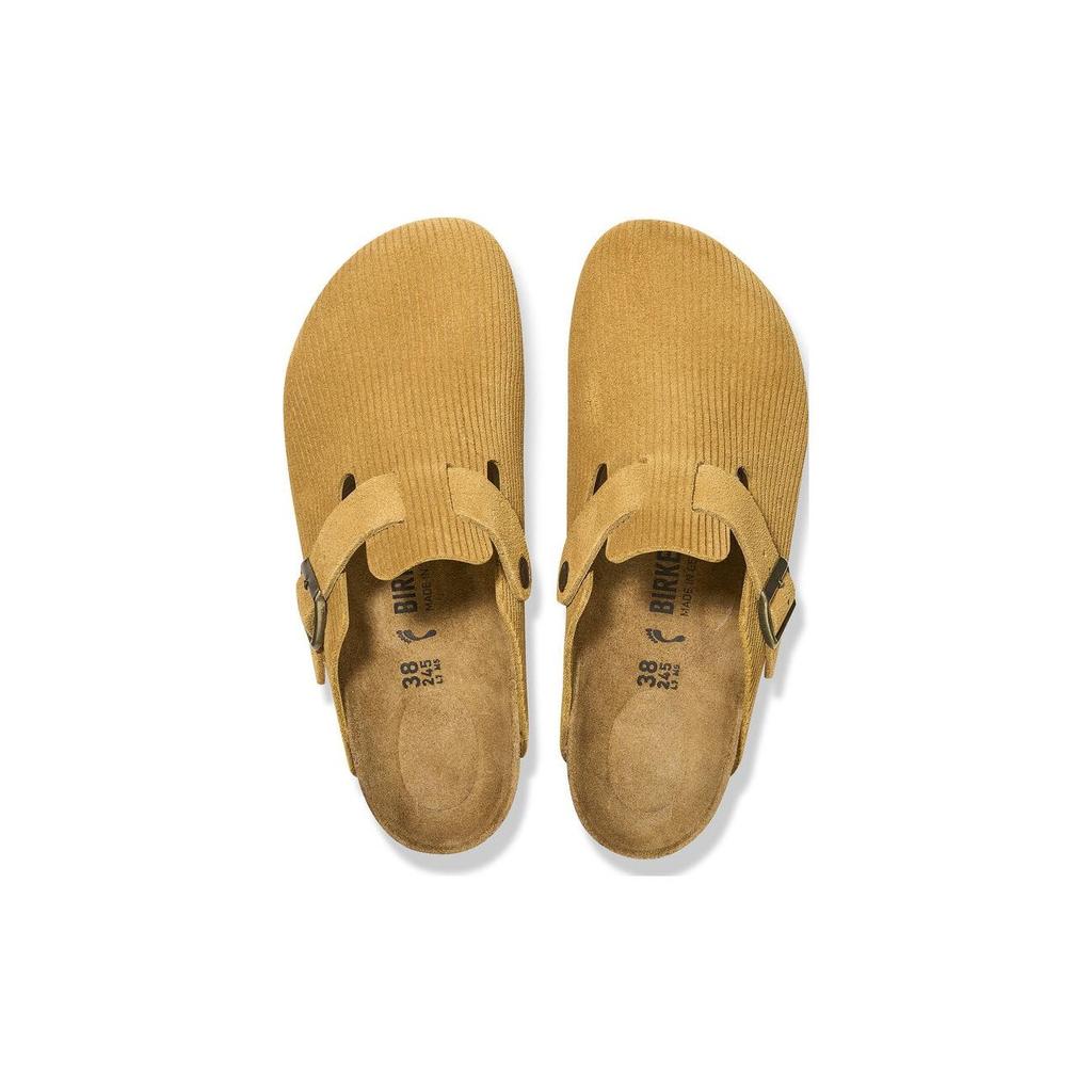 Birkenstock Boston Suede Embossed Narrow Fit 'Cork Brown' Men's 1026183