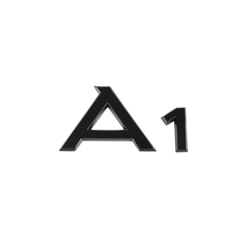 3D буквы цифры эмблема для Audi A3 A4 A5 A6 A7 A8 Q2 Q3 Q5 Q7 крышка багажника автомобиля шильдик значок логотип наклейка хром глянцевый черный