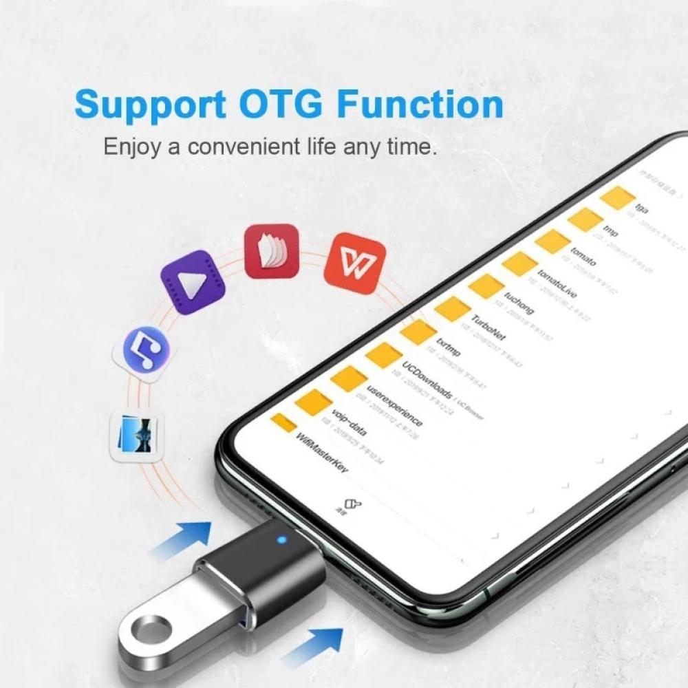 2 шт. OTG адаптер тип C USB C на USB3.0 OTG адаптер разъем тип C OTG конвертер для Macbook Pro Xiaomi Huawei Flash Drive Reader