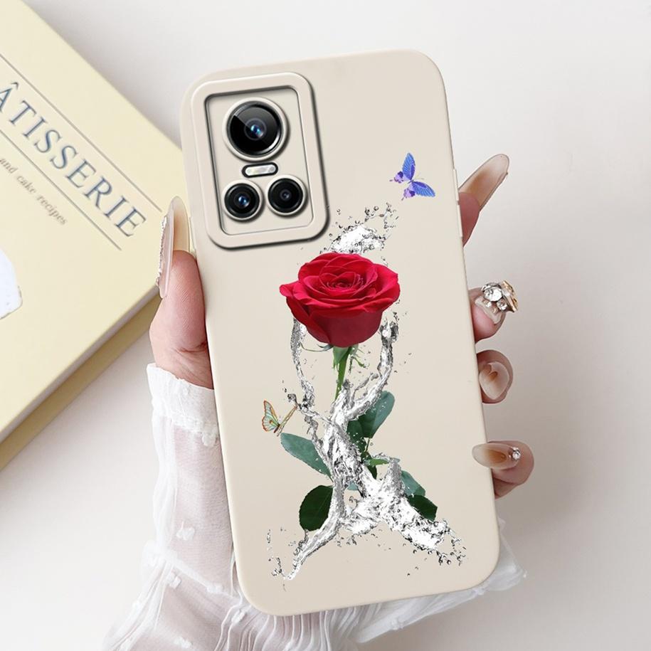 Чехол для Realme GT Neo 3 5G Новый Модный Цветочный Ударопрочный Силиконовый Мягкий ТПУ Матовый Чехол Для Realme GT Neo3 80W GTNeo3 Сумки для Телефона